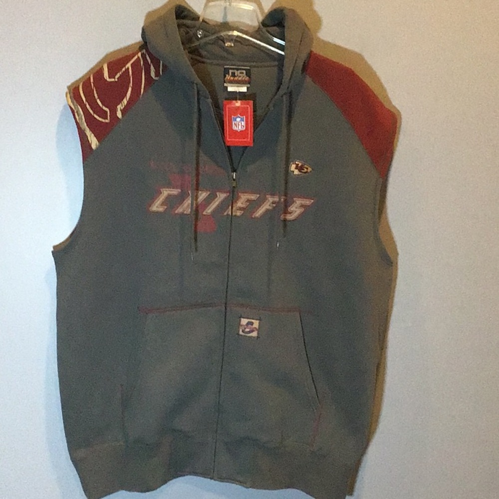 NFL Kansas City Chiefs hoodie vest new